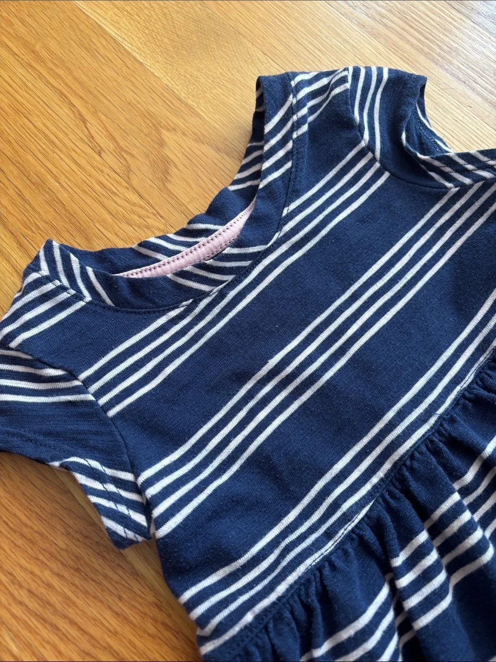 2T Cat & Jack Blue and Pink Striped Dress